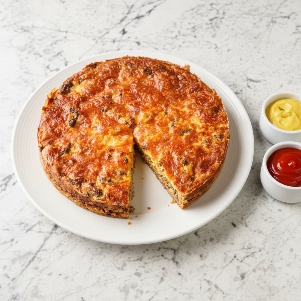 Torta Cremosa de Batata com Carne Moída
