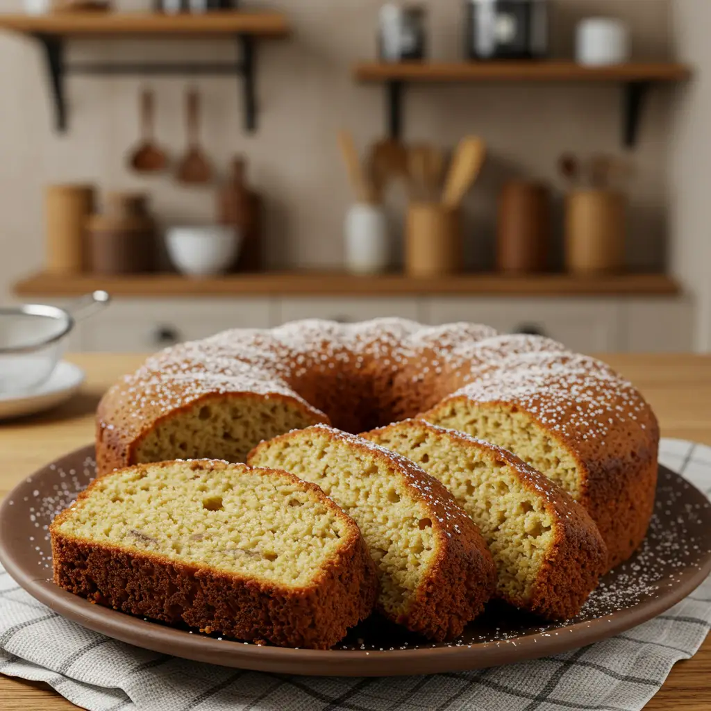 Torta de banana no liquidificador