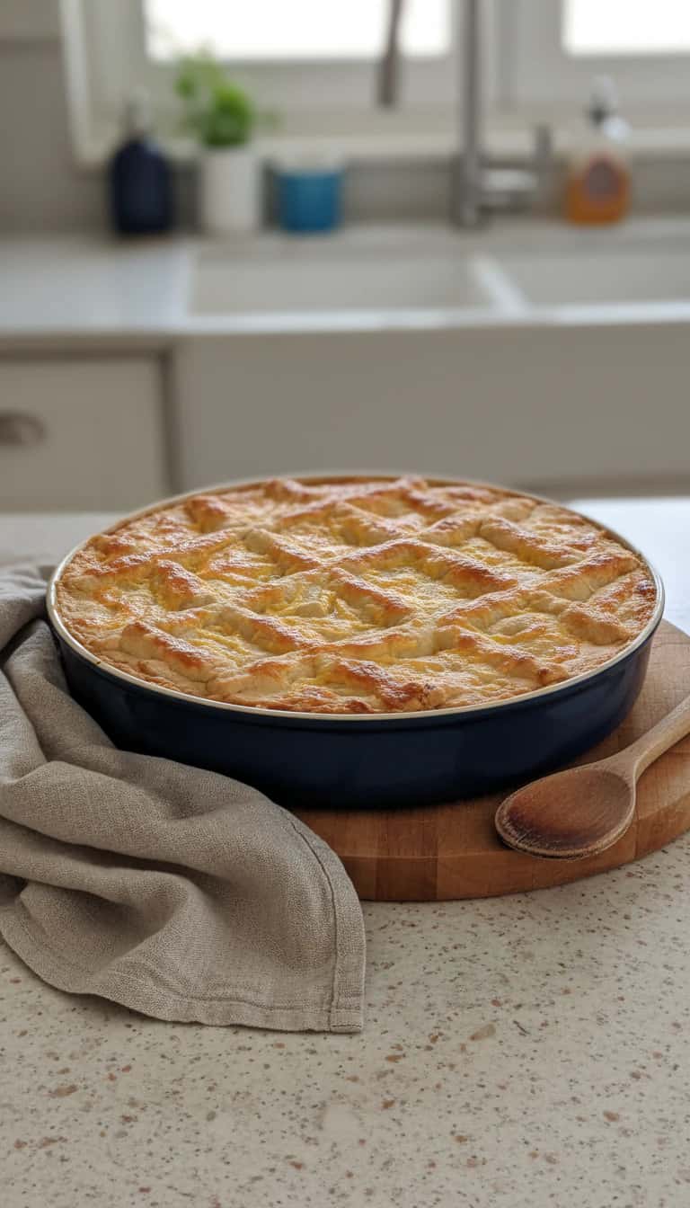 Torta de Frango Fit e Requeijão