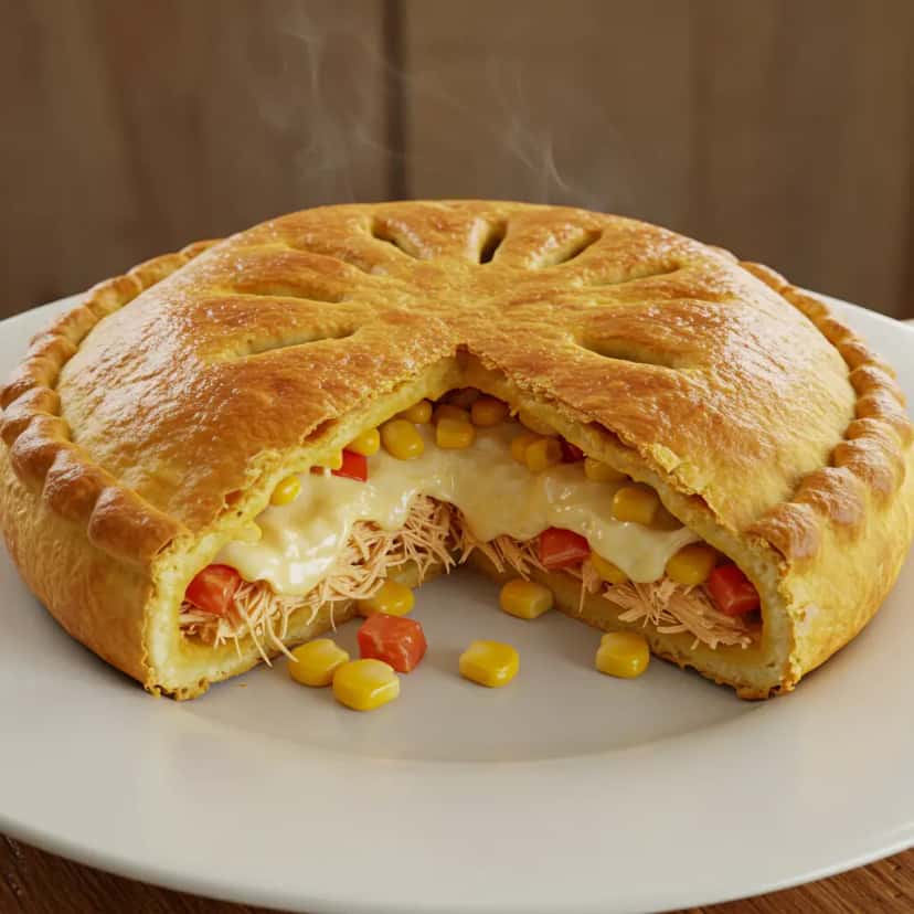 Torta de Frango Caseira