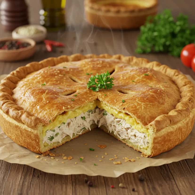 Torta de Frango 100% Vegetal