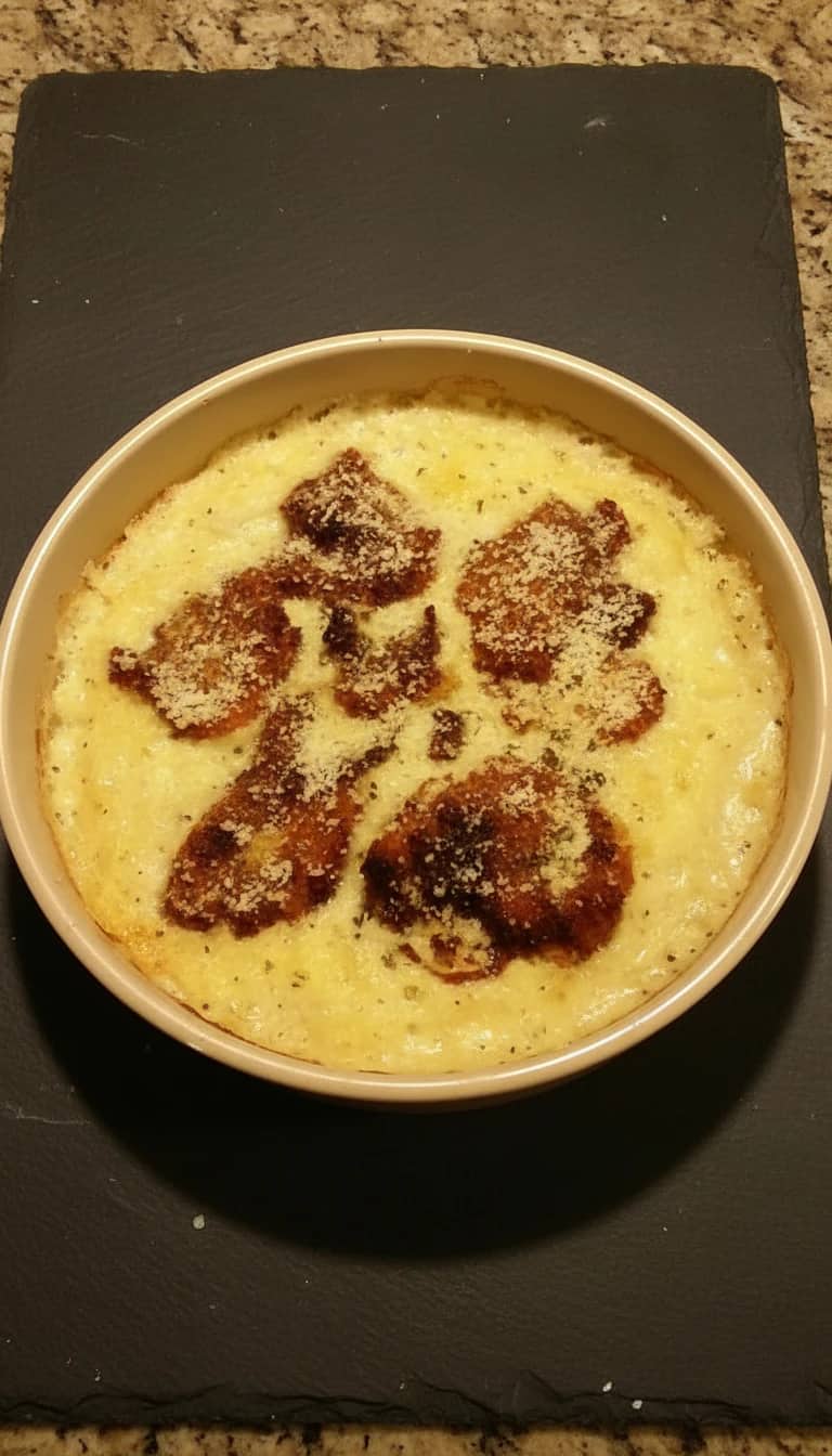 Torta de Tomate Gratinada com Molho de Queijo