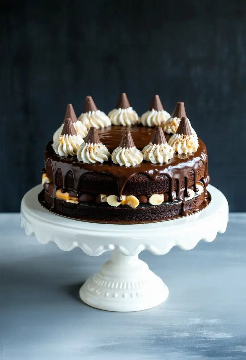 Bolo Triplo de Chocolate Caseiro