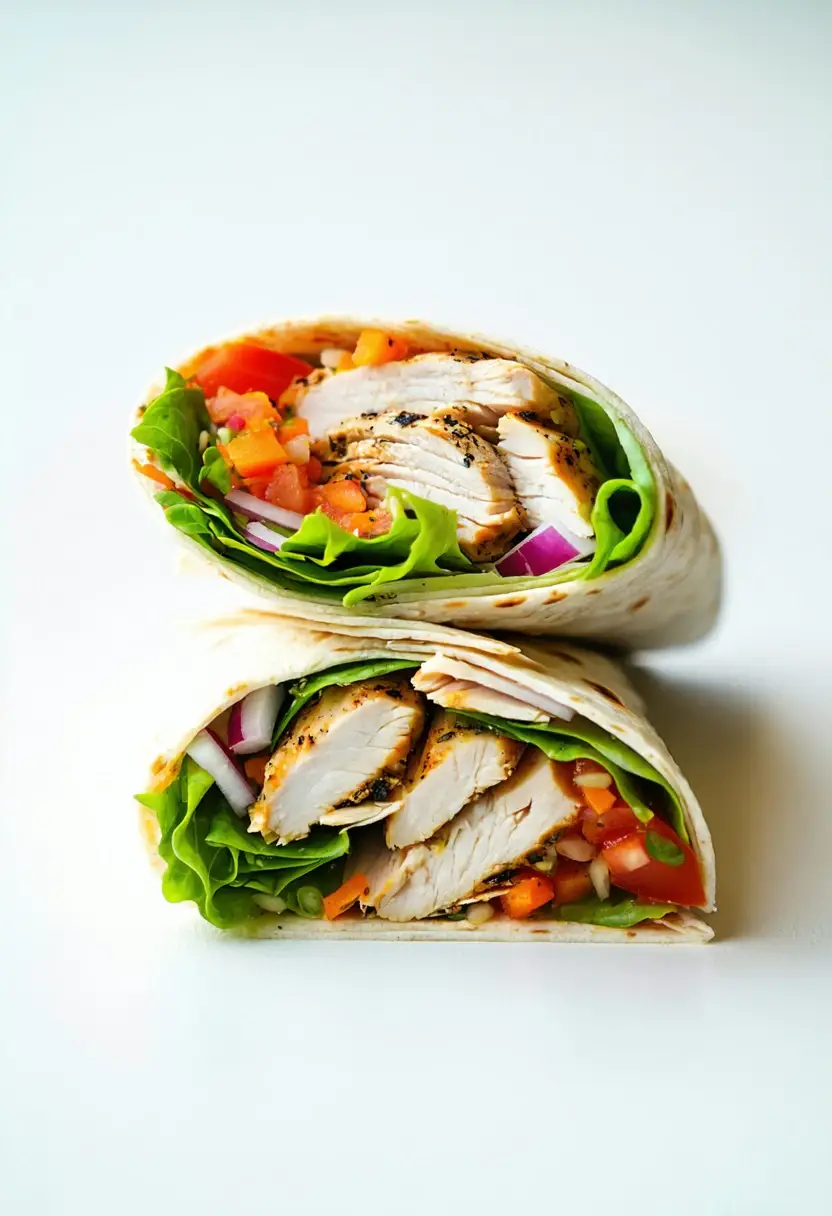 Wrap de Frango Super Saudável