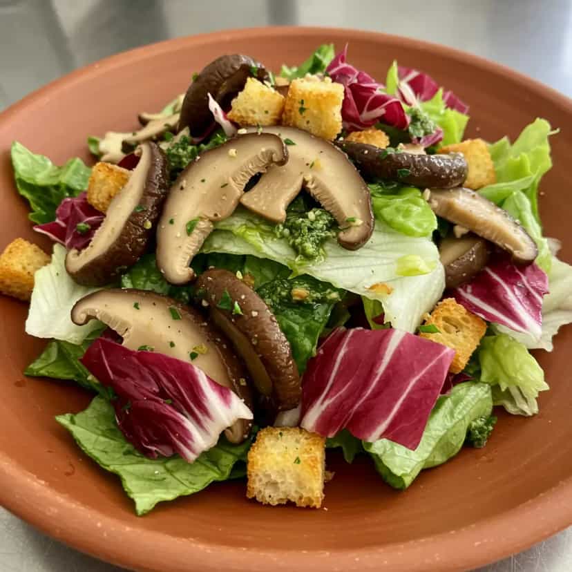 Receita De Cogumelos Shitake Com Radicchio E Pesto De Agri o Dicas E receita-de-cogumelos-shitake-com-radicchio-e-pesto-de-agri-o-dicas-e