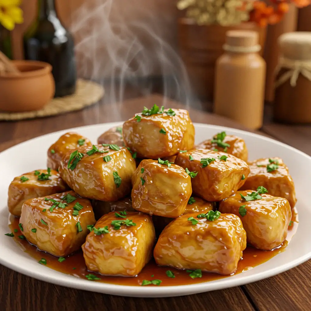 Frango com shoyu e mel